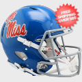 Helmets, Full Size Helmet: Mississippi (Ole Miss) Rebels Speed Football Helmet <i>Powder Blue</i>