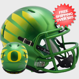 Oregon Ducks NCAA Mini Speed Football Helmet <B>Painted w/Wing</B>