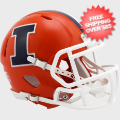 Helmets, Mini Helmets: Illinois Fighting Illini NCAA Mini Speed Football Helmet <i>Orange</i>