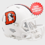 Denver Broncos NFL Mini Speed Football Helmet <i>2023 Snowcapped</i>