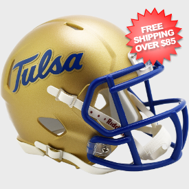 Tulsa Golden Hurricane NCAA Mini Speed Football Helmet <i>Script</i>