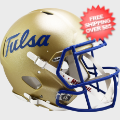 Helmets, Full Size Helmet: Tulsa Golden Hurricane Speed Football Helmet <i>Script</i>