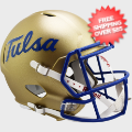 Helmets, Full Size Helmet: Tulsa Golden Hurricane Speed Replica Football Helmet <i>Script</i>