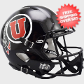 Helmets, Full Size Helmet: Utah Utes Speed Football Helmet <i>Black</i>