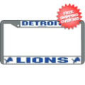 Car Accessories, License Plates: Detroit Lions License Plate Frame Chrome