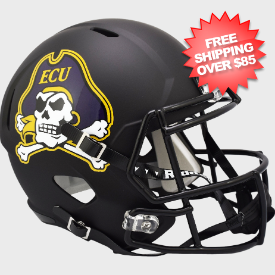 East Carolina Pirates Speed Replica Football Helmet <i>Matte Black</i>