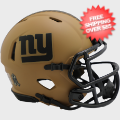 Helmets, Mini Helmets: New York Giants NFL Mini Speed Football Helmet <B>SALUTE TO SERVICE 2</B>