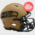 Helmets, Mini Helmets: Seattle Seahawks NFL Mini Speed Football Helmet <B>SALUTE TO SERVICE 2</B>