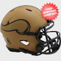 Helmets, Mini Helmets: Minnesota Vikings NFL Mini Speed Football Helmet <B>SALUTE TO SERVICE 2</B>