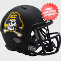 Helmets, Mini Helmets: East Carolina Pirates NCAA Mini Speed Football Helmet <i>Matte Black</i>