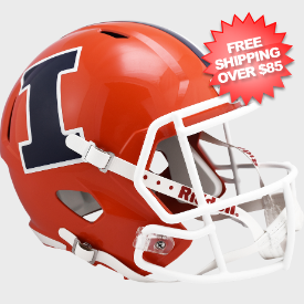 Illinois Fighting Illini Speed Replica Football Helmet <i>Orange</i>