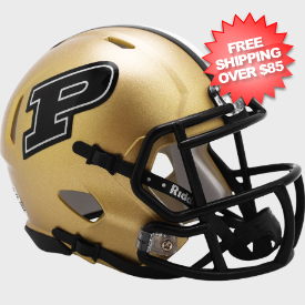 Purdue Boilermakers NCAA Mini Speed Football Helmet <i>Gold</i>