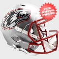 Helmets, Full Size Helmet: New Mexico Lobos Speed Replica Football Helmet <i>Silver</i>