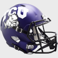 Helmets, Full Size Helmet: TCU Horned Frogs Speed Replica Football Helmet <B>Satin Purple</B>
