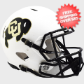 Helmets, Full Size Helmet: Colorado Buffaloes Speed Football Helmet <i>Matte White</i>