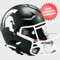 Helmets, Full Size Helmet: Michigan State Spartans SpeedFlex Football Helmet <i>2023 Satin Green</i>