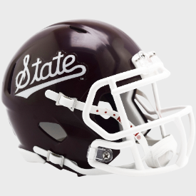 Mississippi State Bulldogs NCAA Mini Speed Football Helmet <i>Script</i>