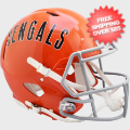 Helmets, Full Size Helmet: Cincinnati Bengals 1968 to 1979 Speed Throwback Football Helmet