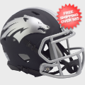 Helmets, Mini Helmets: Nevada Wolf Pack NCAA Mini Speed Football Helmet <B> Matte Navy</B>