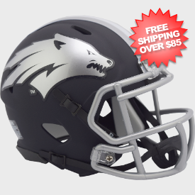 Nevada Wolf Pack NCAA Mini Speed Football Helmet <B> Matte Navy</B>