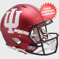 Helmets, Full Size Helmet: Indiana Hoosiers Speed Football Helmet <i>Anodized Crimson</i>