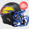 Helmets, Mini Helmets: Kansas Jayhawks NCAA Mini Speed Football Helmet <i>Black</i>