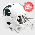Helmets, Full Size Helmet: Michigan State Spartans Speed Replica Football Helmet <i>2023 Matte White</...