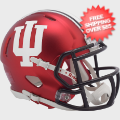 Helmets, Mini Helmets: Indiana Hoosiers NCAA Mini Speed Football Helmet <i>Anodized Crimson</i>