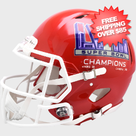 Kansas City Chiefs Speed Football Helmet <B>SUPER BOWL 58 CHAMPIONS</B>