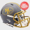 Helmets, Mini Helmets: San Francisco 49ers NFL Mini Speed Football Helmet <B>SLATE</B>