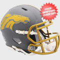 Helmets, Mini Helmets: Denver Broncos NFL Mini Speed Football Helmet <B>SLATE</B>
