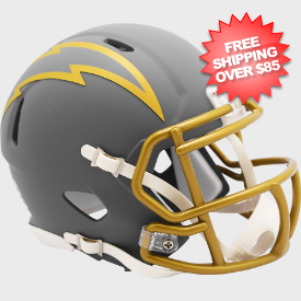 Los Angeles Chargers NFL Mini Speed Football Helmet <B>SLATE</B>