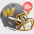 Helmets, Mini Helmets: Washington Football Team NFL Mini Speed Football Helmet <B>SLATE</B>
