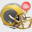 Los Angeles Rams NFL Mini Speed Football Helmet <B>SLATE</B>