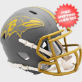 Baltimore Ravens NFL Mini Speed Football Helmet <B>SLATE</B>