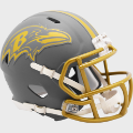 Helmets, Mini Helmets: Baltimore Ravens NFL Mini Speed Football Helmet <B>SLATE</B>