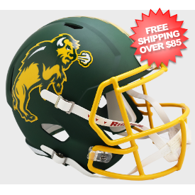 North Dakota State Bison Speed Replica Football Helmet <i>Flat Green</i>