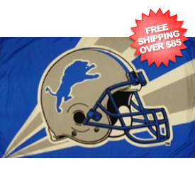 Detroit Lions Helmet Flag