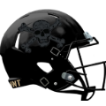 Helmets, Mini Helmets: Army Black Knights NCAA Mini Speed Football Helmet <i>Skull and Crossbones<...