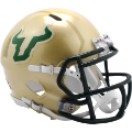 Helmets, Mini Helmets: South Florida Bulls NCAA Mini Speed Football Helmet <i>Gold</i>