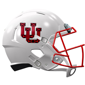 Utah Utes NCAA Mini Speed Football Helmet <B>Tribal Pattern</B>
