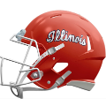 Helmets, Mini Helmets: Illinois Fighting Illini NCAA Mini Speed Football Helmet <i>Script</i>