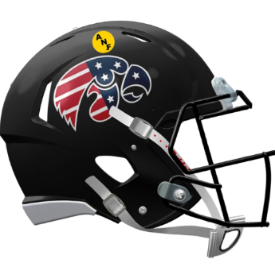 Iowa Hawkeyes NCAA Mini Speed Football Helmet <I>Stars and Stripes</I>
