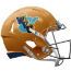 West Virginia Mountaineers Speed Football Helmet <B>Gold Throwback</B>