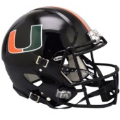 Helmets, Full Size Helmet: Miami Hurricanes SpeedFlex Football Helmet <i>Black</i>