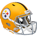 Helmets, Full Size Helmet: Pittsburgh Steelers Speed Replica Football Helmet <i>2025 Alternate On-Fiel...