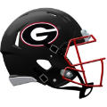 Helmets, Full Size Helmet: Georgia Bulldogs SpeedFlex Football Helmet <i>Black</i>