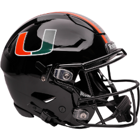 Miami Hurricanes SpeedFlex Football Helmet <i>Black</i>
