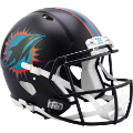 Helmets, Full Size Helmet: Miami Dolphins Speed Football Helmet <B>2025 Rivalries</B>