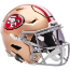 San Francisco 49ers Mid Sized SpeedFlex Helmet <B>NEW</B>